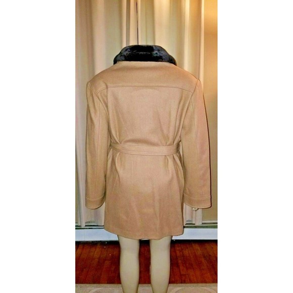 Lane Bryant Designs & Co Camel Beige Wool Coat Jacket Size 22/24 NWT - Picture 4 of 7